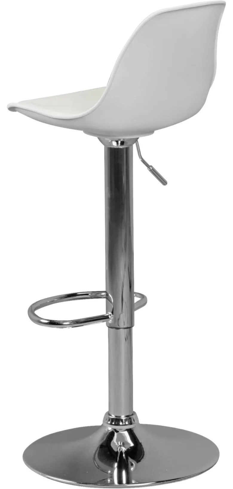 Barhocker weiß Kunstleder B/H/T: ca. 40x104x40 cm