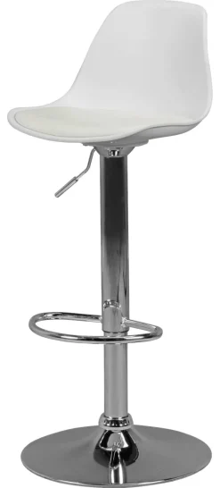 Barhocker weiß Kunstleder B/H/T: ca. 40x104x40 cm