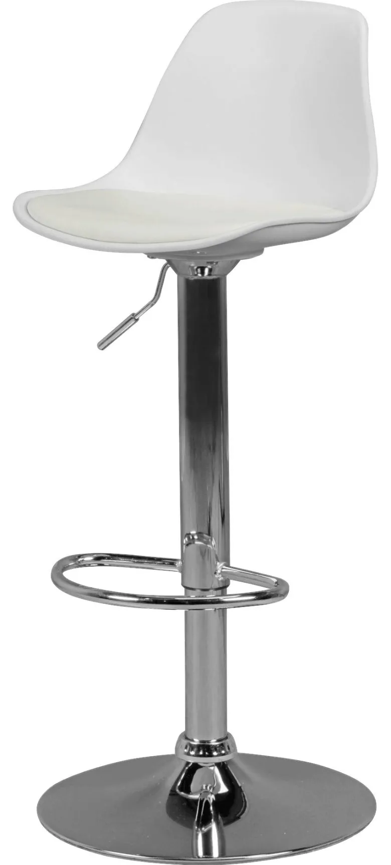 Barhocker weiß Kunstleder B/H/T: ca. 40x104x40 cm