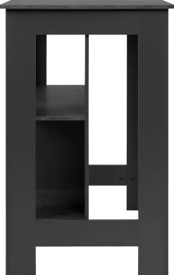 Bartisch Atlanta Schiefergrau Spanplatte B/H/T: ca. 92x106x68 cm