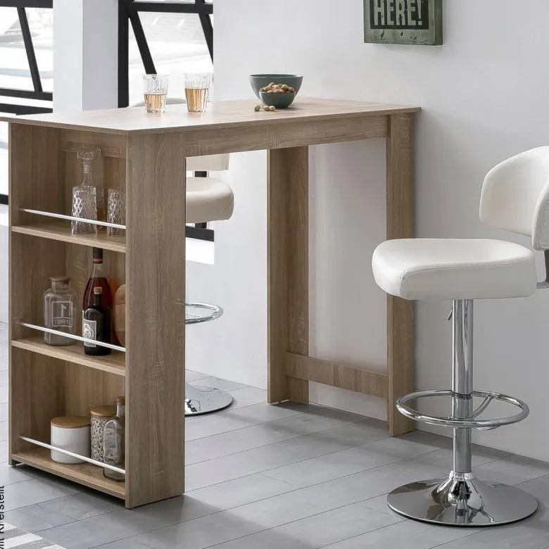 Bartisch Eiche Sonoma Nachbildung Holzwerkstoff B/H/T: ca. 120x107,5x60 cm
