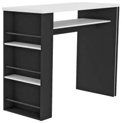 Bartisch Jamas schwarz weiß Spanplatte B/H/T: ca. 138x110x55 cm