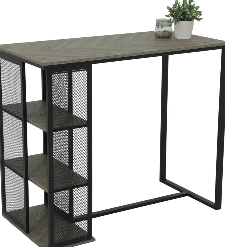 Bartisch Klara grau Holzwerkstoff B/H/T: ca. 120x103x60 cm