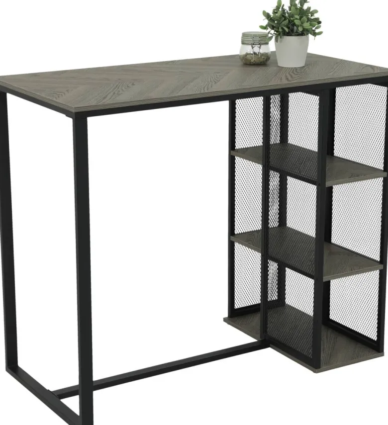 Bartisch Klara grau Holzwerkstoff B/H/T: ca. 120x103x60 cm
