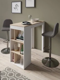 Bartisch MOBY Eiche Artisan Nachbildung weiß B/H/T: ca. 110x104x50 cm