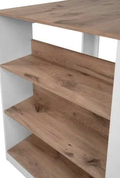 Bartisch Tampa weiß Eiche Nachbildung MDF B/H/T: ca. 92x106x67 cm