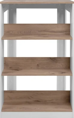 Bartisch Tampa weiß Eiche Nachbildung MDF B/H/T: ca. 92x106x67 cm