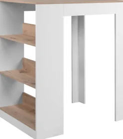 Bartisch Tampa weiß Eiche Nachbildung MDF B/H/T: ca. 92x106x67 cm