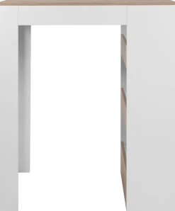 Bartisch Tampa weiß Eiche Nachbildung MDF B/H/T: ca. 92x106x67 cm