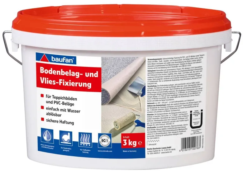 Baufan Fixierung reicht für ca. 12qm Multi