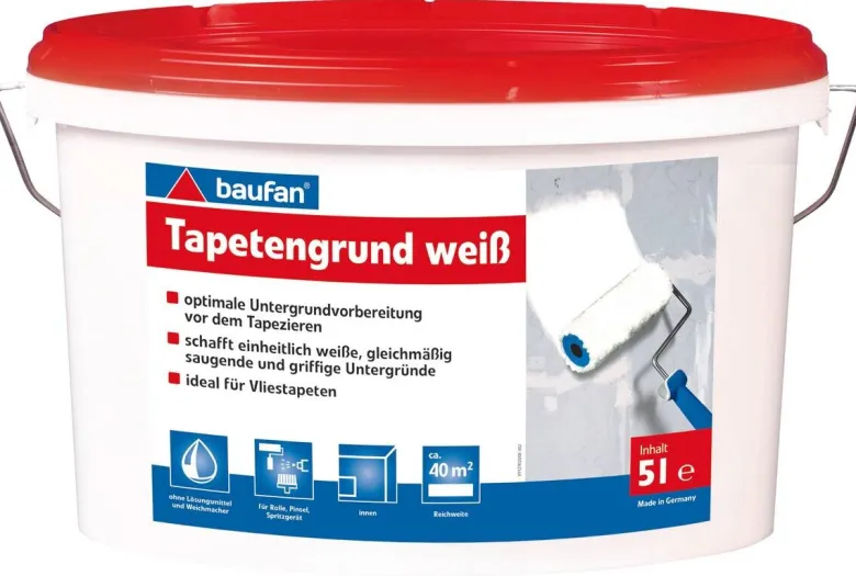 Baufan Tapetengrund weiß ca. 5 l