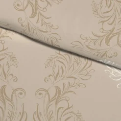 Baumwoll Bettwäsche Biber taupe Baumwolle B/L: ca. 155x220 cm