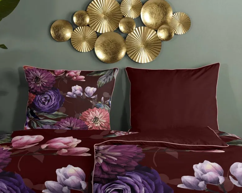 Baumwoll Bettwäsche Bloomie Satin