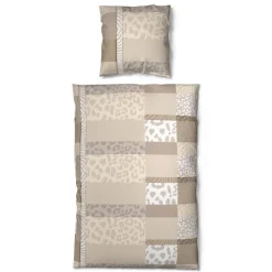 Baumwoll Bettwäsche Cotton touch braun Baumwolle B/L: ca. 135x200 cm