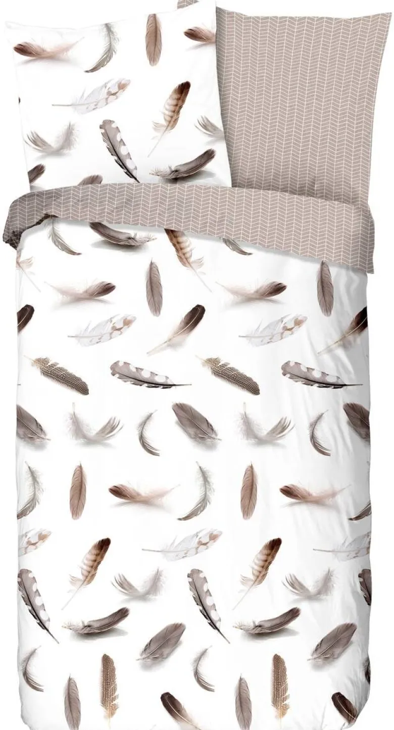 Baumwoll Bettwäsche Feathers Flanell
