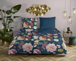 Baumwoll Bettwäsche Fiori Satin