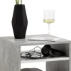 Beistelltisch Beton Optik weiß B/H/T: ca. 40x40x40 cm