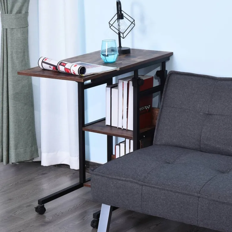 Beistelltisch braun dunkel Nachbildung B/H/T: ca. 80x72x40 cm