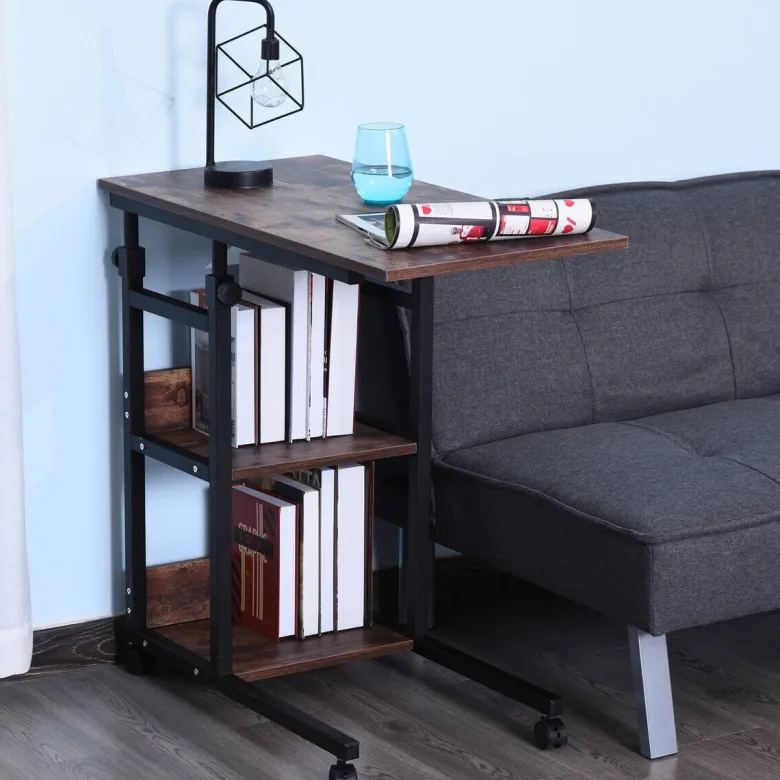 Beistelltisch braun dunkel Nachbildung B/H/T: ca. 80x72x40 cm