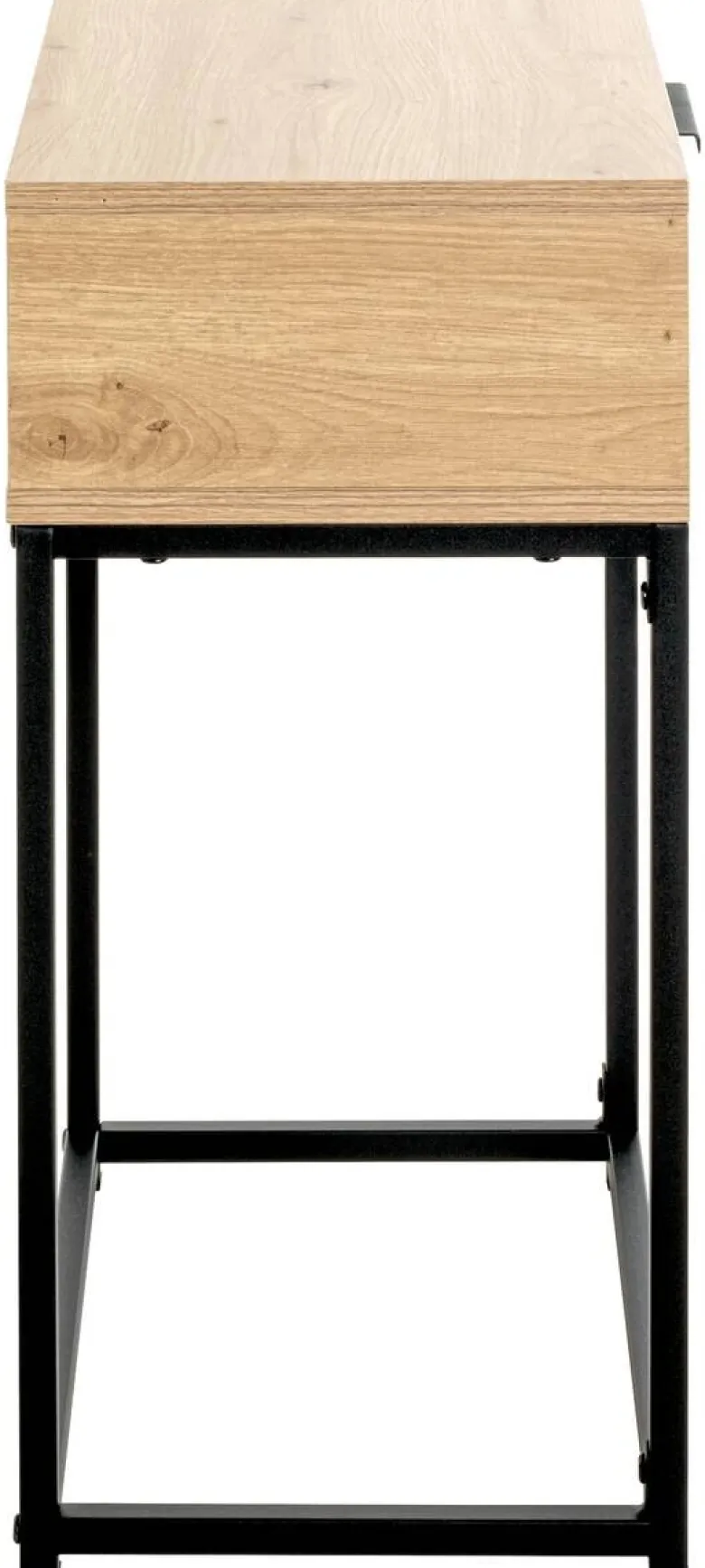 Beistelltisch Eiche hell Nachbildung schwarz B/H/T: ca. 40x60x28 cm