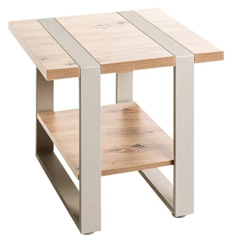 Beistelltisch Eiche hell Nachbildung Kaschmir B/H/T: ca. 45x45x45 cm