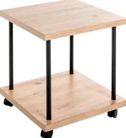 Beistelltisch Eiche Nachbildung schwarz B/H/T: ca. 40x45x40 cm