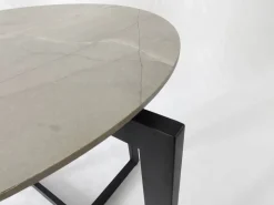 Beistelltisch Eik Marmor Optik schwarz H/D: ca. 50x45 cm