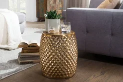 Beistelltisch gold Aluminium B/H/T: ca. 32x42x32 cm