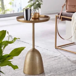 Beistelltisch gold B/H/T: ca. 33x53x33 cm