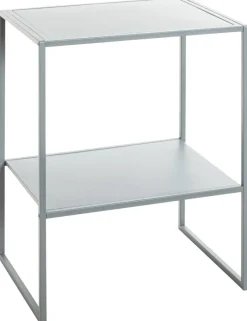 Beistelltisch grau B/H/T: ca. 45x60x35 cm
