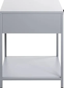 Beistelltisch grau B/H/T: ca. 40x53x40 cm