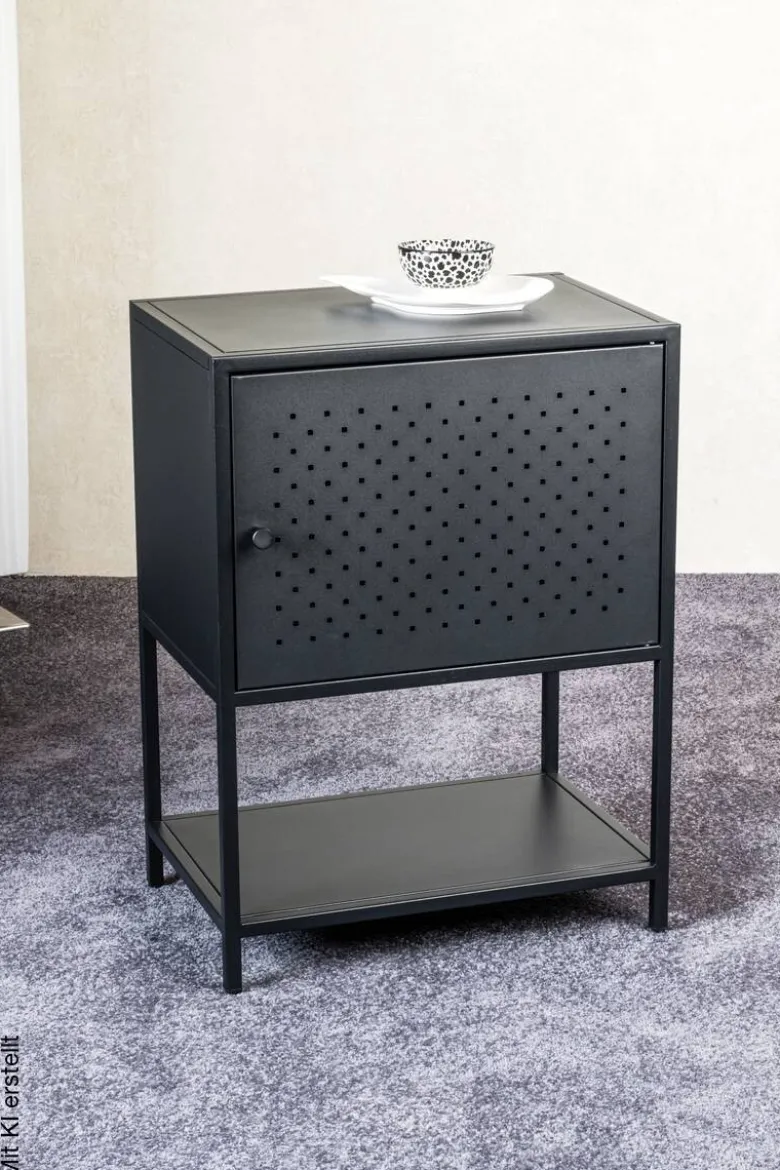 Beistelltisch schwarz B/H/T: ca. 45x61x32 cm