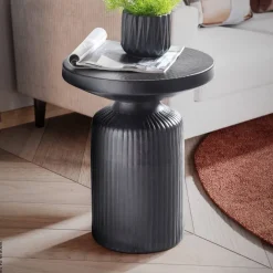 Beistelltisch schwarz B/H/T: ca. 40x50x40 cm