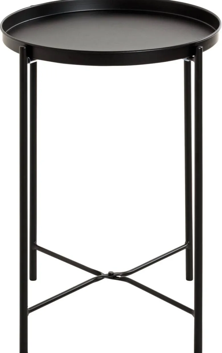 Beistelltisch schwarz H/D: ca. 50x39 cm