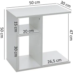 Beistelltisch weiß Holzwerkstoff