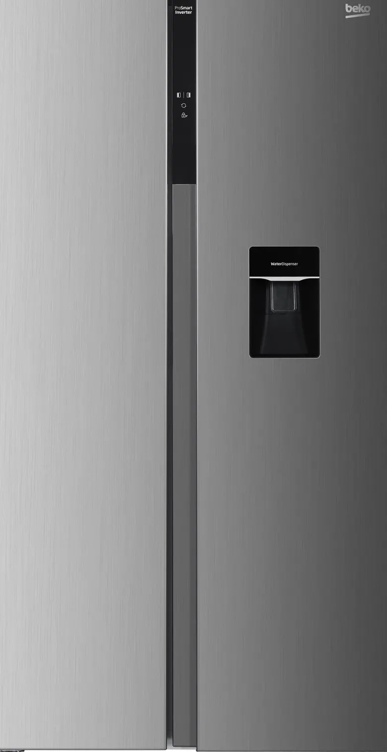 Beko Side-by-side Kühl-/Gefrierkombination GNO5322WDXPN Edelstahl B/H/T: ca. 90x177x66 cm
