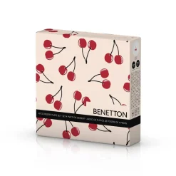 BENETTON Dessertteller Fruits weiß Porzellan D: ca. 20 cm