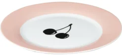 BENETTON Dessertteller Fruits pink Porzellan D: ca. 20 cm