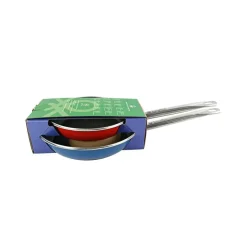 BENETTON Pfannenset RAINBOW blau Stahl 2 tlg.