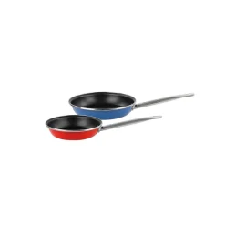 BENETTON Pfannenset RAINBOW blau Stahl 2 tlg.