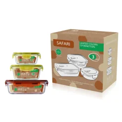 BENETTON Vorratsdosenset Safari bunt
