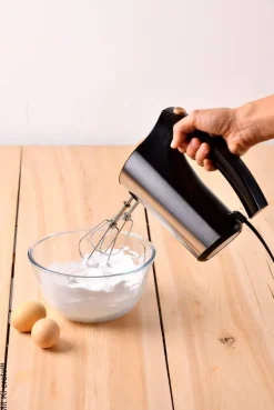 BERGNER Handmixer schwarz silber B/H/L: ca. 10x17,3x20 cm