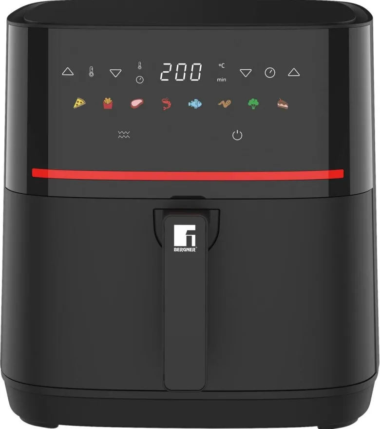 BERGNER Heißluftfritteuse BG-51275-BK