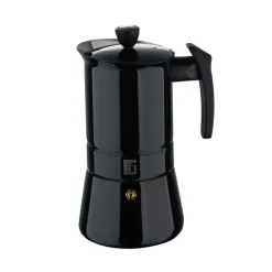 BERGNER Kaffeemaschine schwarz Edelstahl B/H/L: ca. 10,4x20,3x13,1 cm