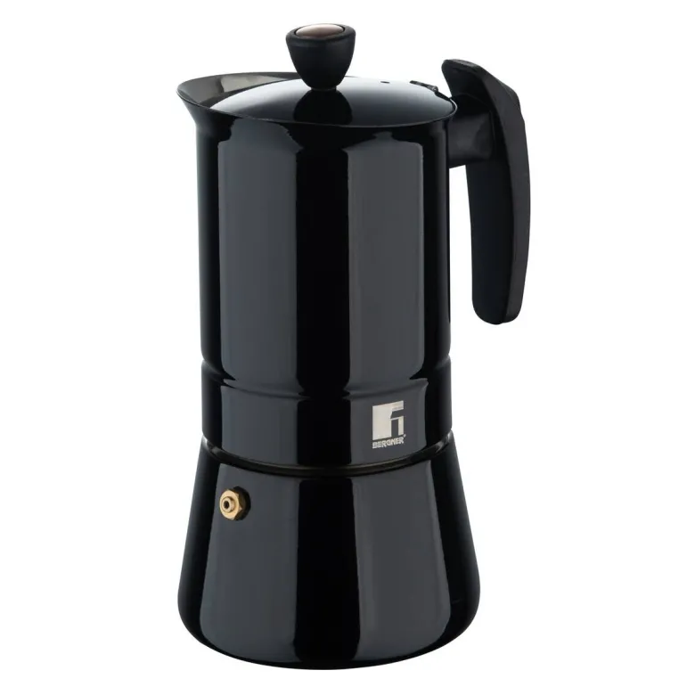 BERGNER Kaffeemaschine schwarz Edelstahl B/H/L: ca. 10,4x20,3x13,1 cm