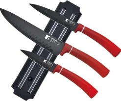 BERGNER Messerset Classique rot Edelstahl 4 tlg.