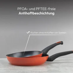 BERGNER Pfannenset CLASSIQUE rot Stahl 2 tlg.