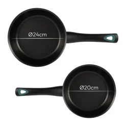 BERGNER Pfannenset Classique grün Aluminium 2 tlg.