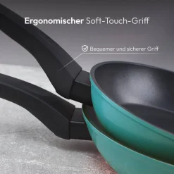 BERGNER Pfannenset Classique grün Aluminium 2 tlg.