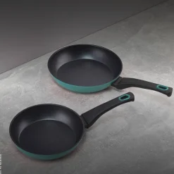 BERGNER Pfannenset Classique grün Aluminium 2 tlg.